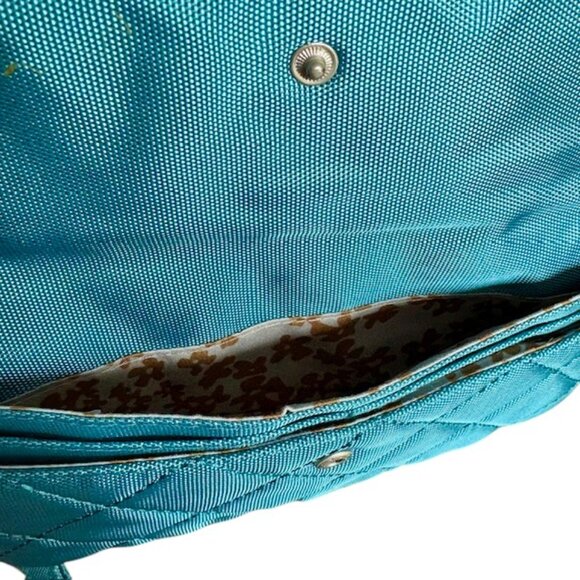 Travelon RFID Quilted Travel Wristlet - Blue - 7.5" x 4" - Picture 4 of 7